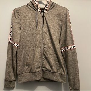 New Look LOVE womens zip up hoodie